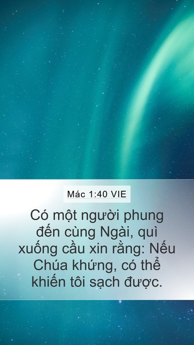 Mác 1:40 VIE Bible Verse Image