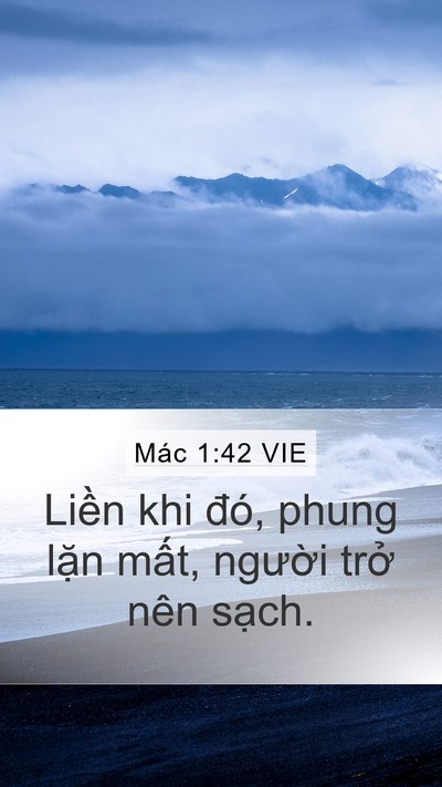 Mác 1:42 VIE Bible Verse Image