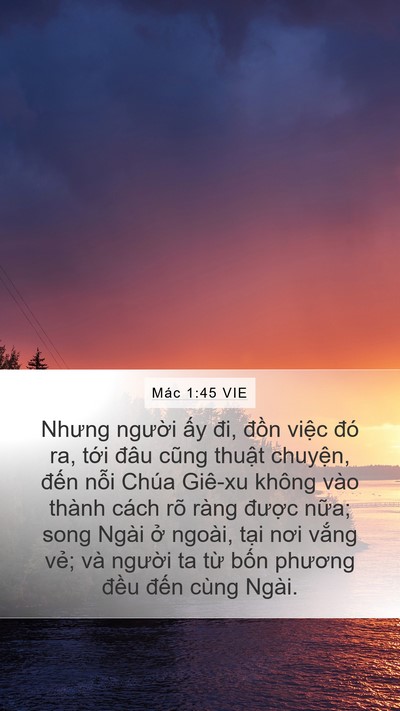 Mác 1:45 VIE Bible Verse Image