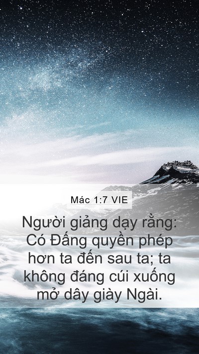 Mác 1:7 VIE Bible Verse Image