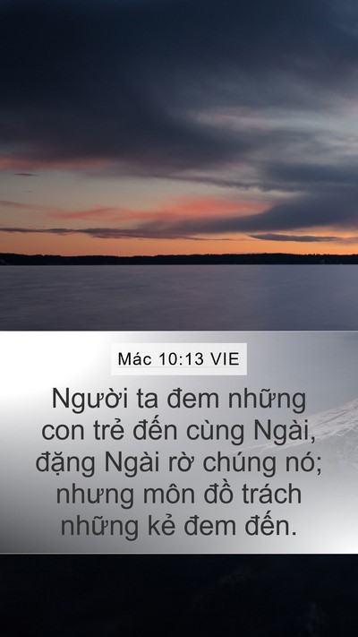 Mác 10:13 VIE Bible Verse Image