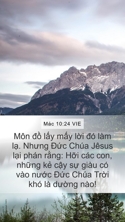 Mác 10:24 VIE Bible Verse Image