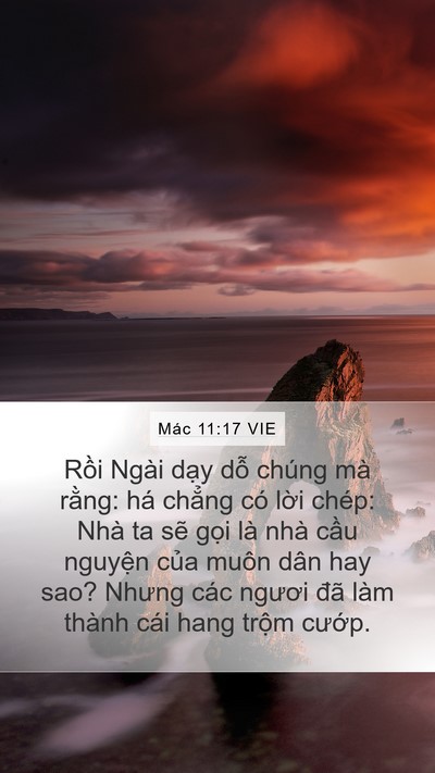 Mác 11:17 VIE Bible Verse Image