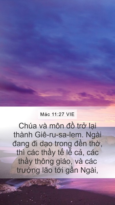Mác 11:27 VIE Bible Verse Image