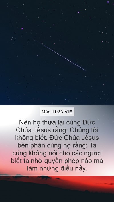 Mác 11:33 VIE Bible Verse Image