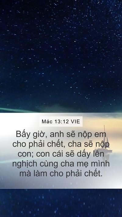 Mác 13:12 VIE Bible Verse Image