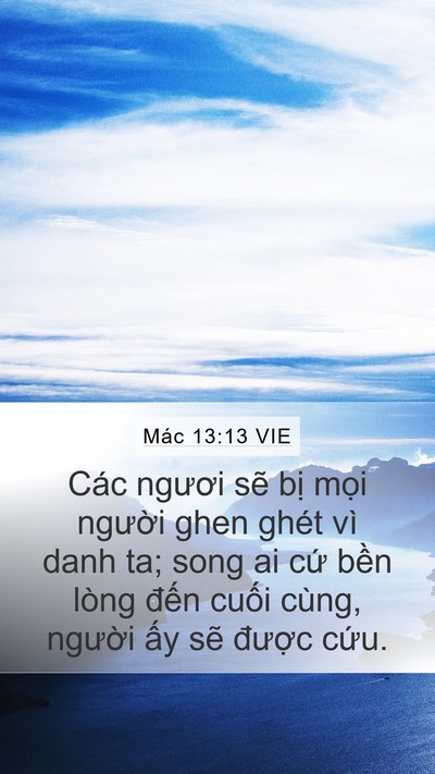 Mác 13:13 VIE Bible Verse Image