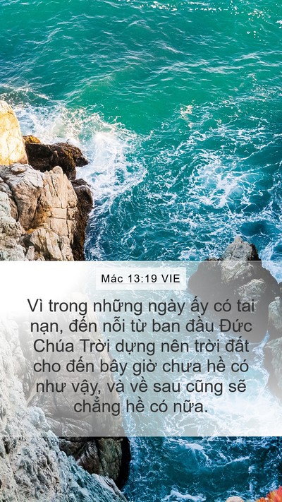 Mác 13:19 VIE Bible Verse Image
