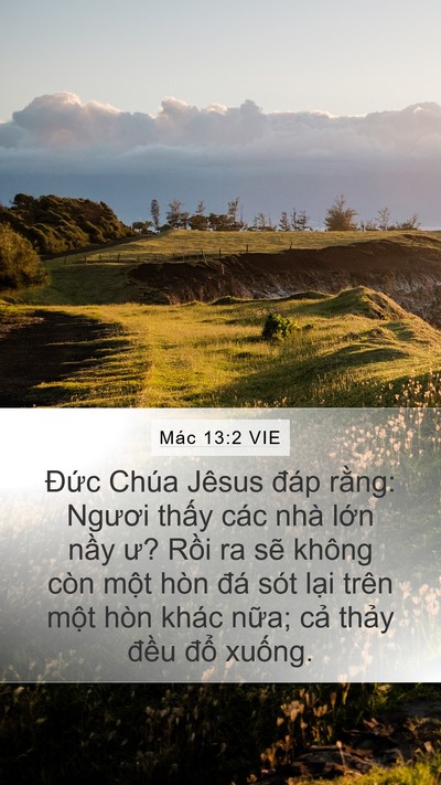 Mác 13:2 VIE Bible Verse Image