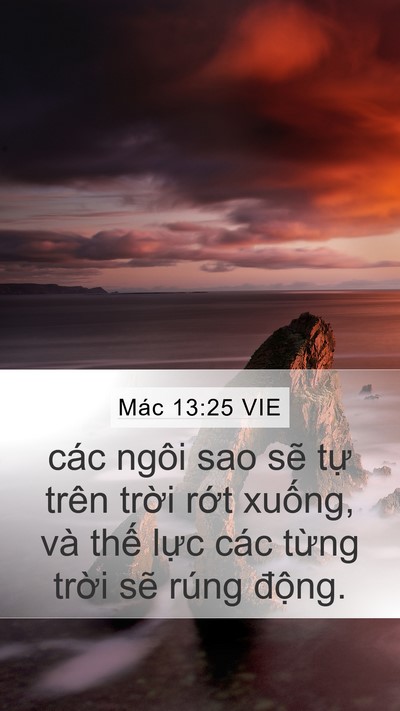 Mác 13:25 VIE Bible Verse Image