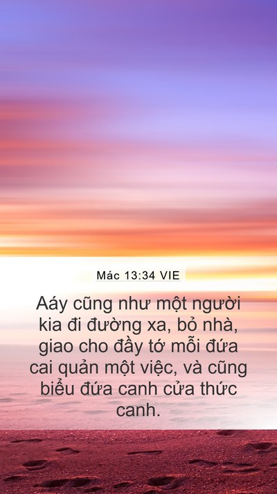 Mác 13:34 VIE Bible Verse Image