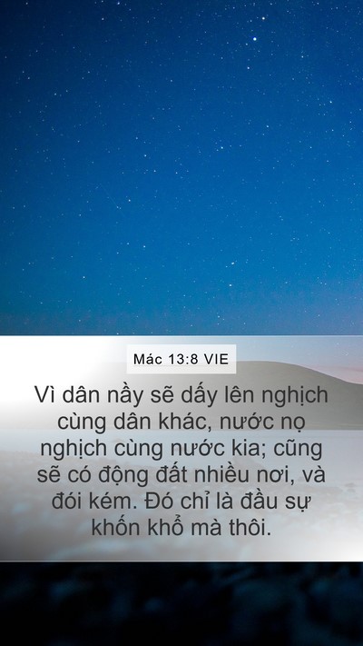 Mác 13:8 VIE Bible Verse Image