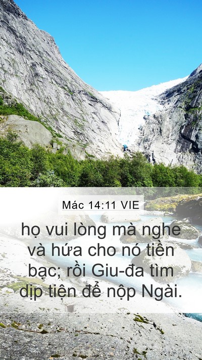 Mác 14:11 VIE Bible Verse Image