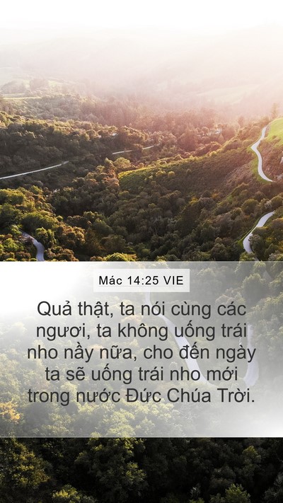 Mác 14:25 VIE Bible Verse Image