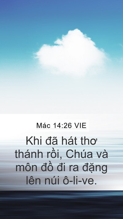 Mác 14:26 VIE Bible Verse Image