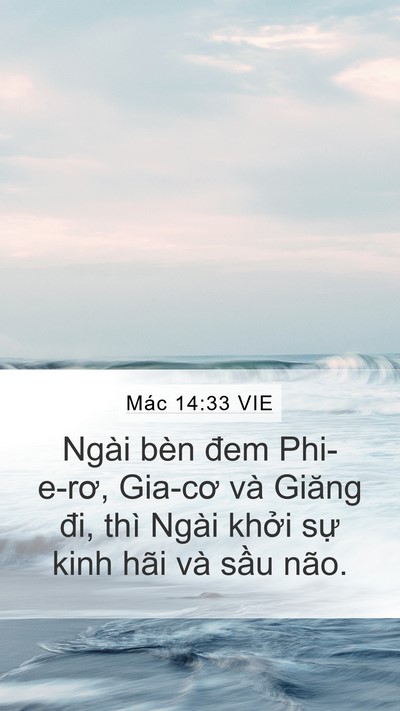 Mác 14:33 VIE Bible Verse Image