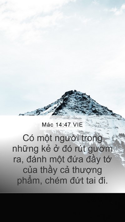 Mác 14:47 VIE Bible Verse Image