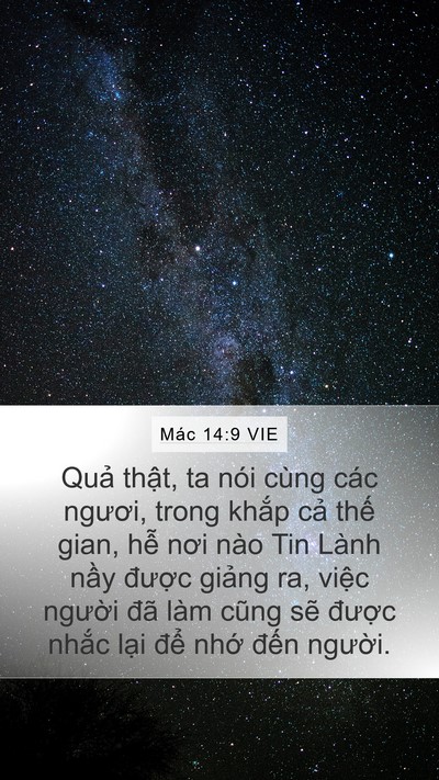 Mác 14:9 VIE Bible Verse Image