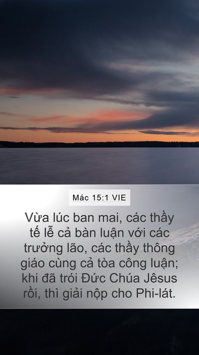 Mác 15:1 VIE Bible Verse Image