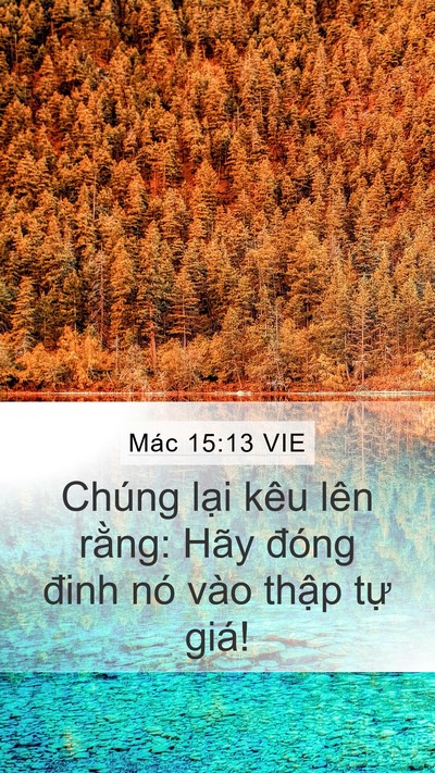 Mác 15:13 VIE Bible Verse Image