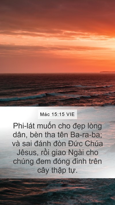 Mác 15:15 VIE Bible Verse Image
