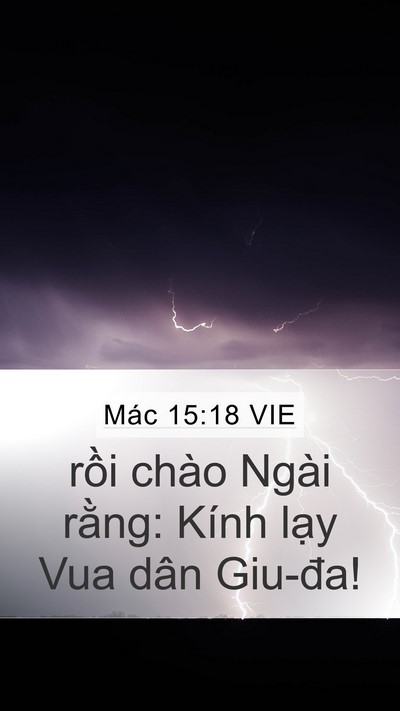 Mác 15:18 VIE Bible Verse Image