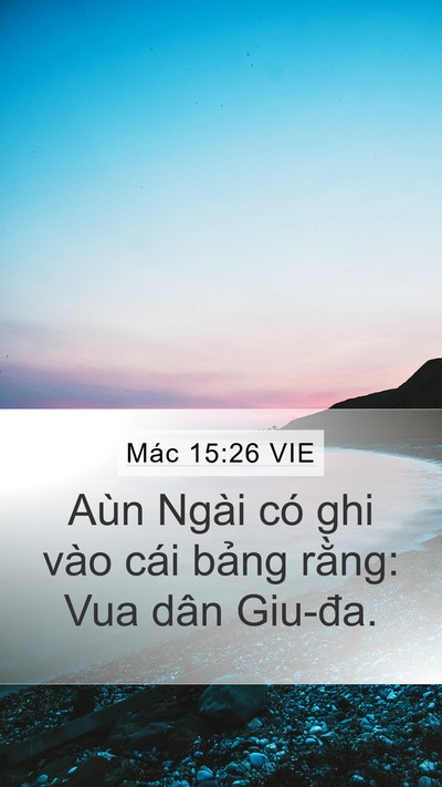 Mác 15:26 VIE Bible Verse Image