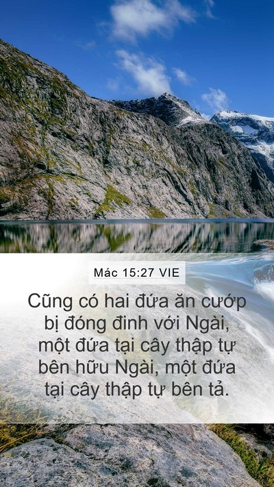 Mác 15:27 VIE Bible Verse Image