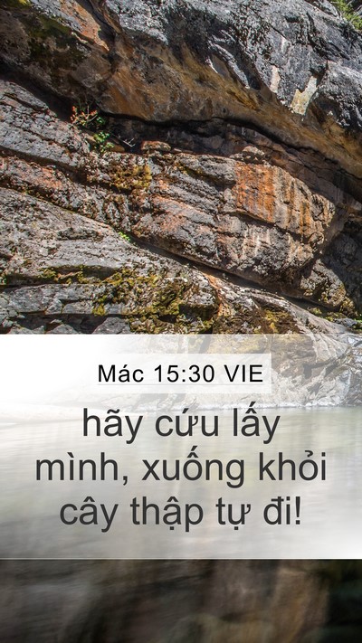 Mác 15:30 VIE Bible Verse Image