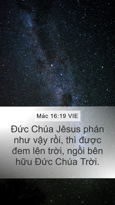 Mác 16:19 VIE Bible Verse Image
