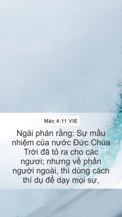 Mác 4:11 VIE Bible Verse Image