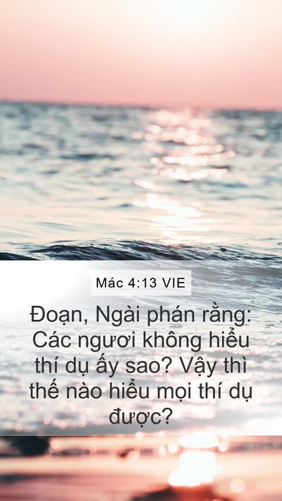 Mác 4:13 VIE Bible Verse Image
