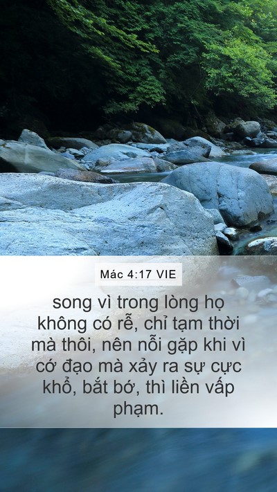 Mác 4:17 VIE Bible Verse Image