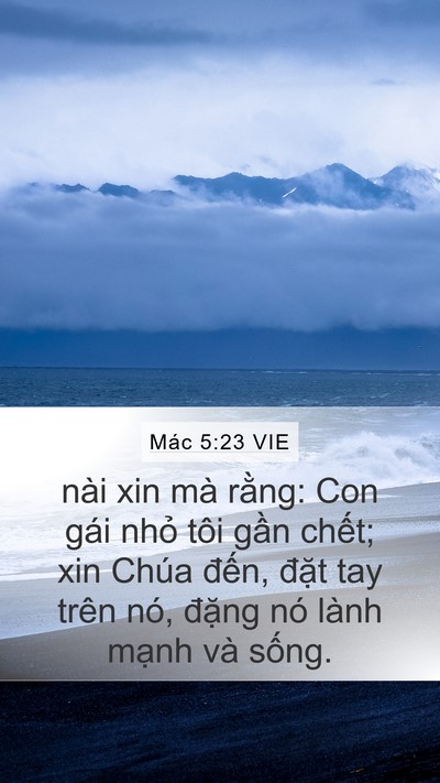 Mác 5:23 VIE Bible Verse Image