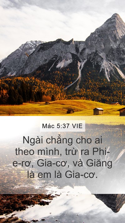 Mác 5:37 VIE Bible Verse Image