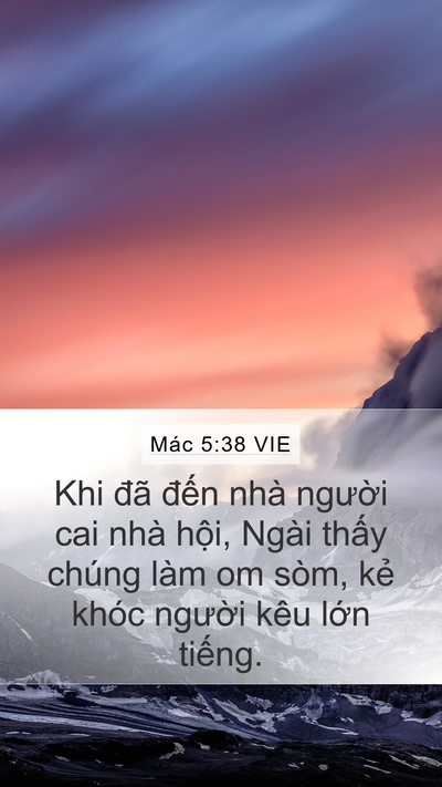 Mác 5:38 VIE Bible Verse Image