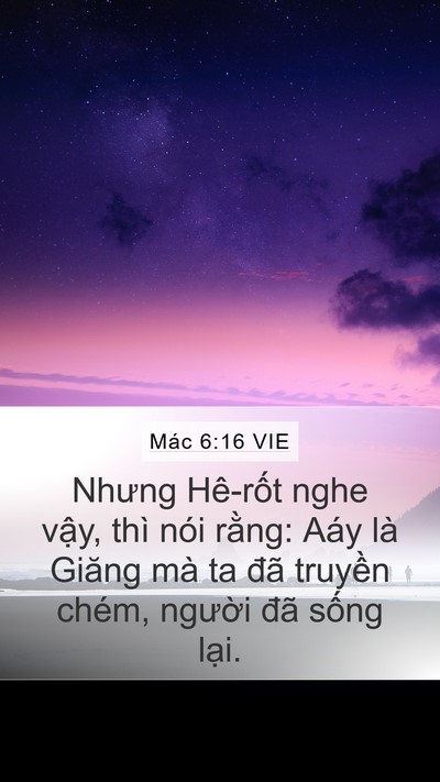 Mác 6:16 VIE Bible Verse Image
