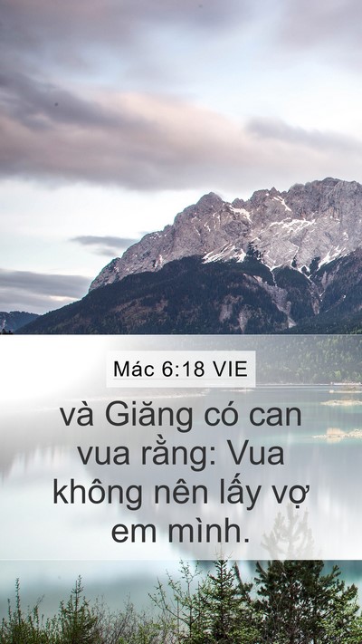 Mác 6:18 VIE Bible Verse Image