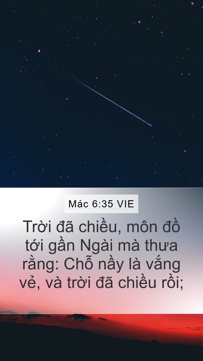 Mác 6:35 VIE Bible Verse Image