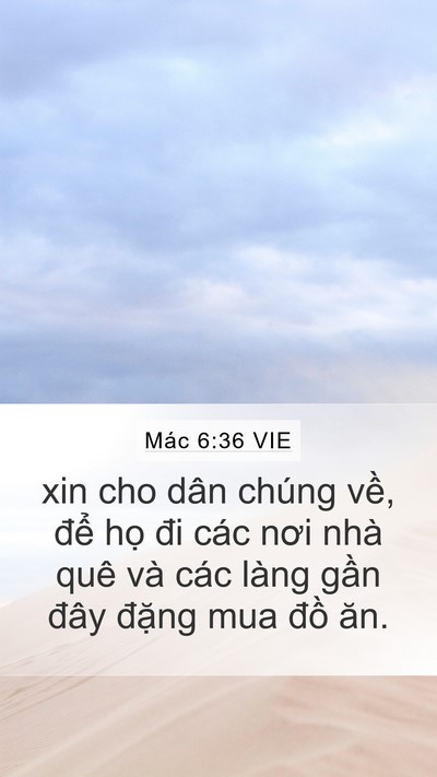 Mác 6:36 VIE Bible Verse Image