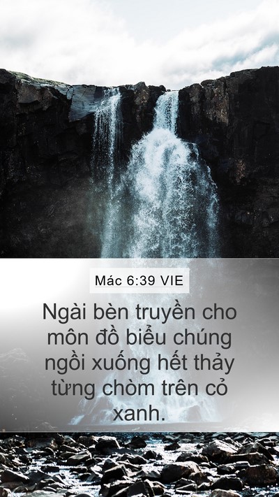 Mác 6:39 VIE Bible Verse Image