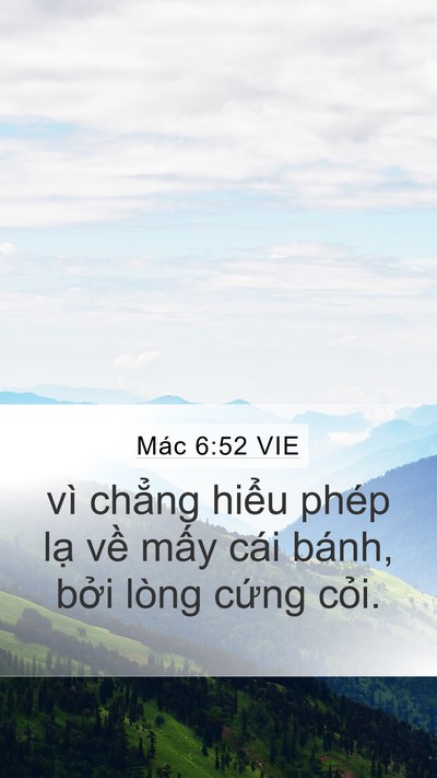 Mác 6:52 VIE Bible Verse Image