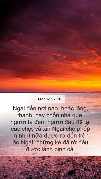 Mác 6:56 VIE Bible Verse Image