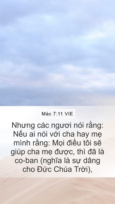 Mác 7:11 VIE Bible Verse Image