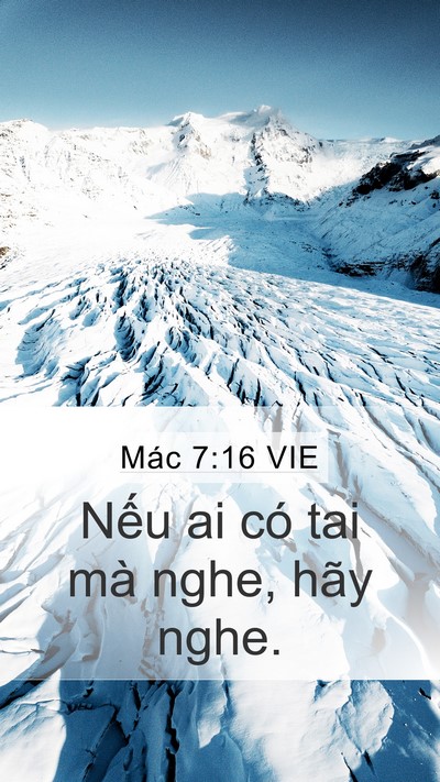 Mác 7:16 VIE Mobile Phone Wallpaper - Nếu ai có tai mà nghe, hãy - Mobile Bible Verse Wallpaper