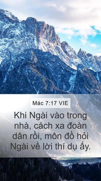 Mác 7:17 VIE Bible Verse Image