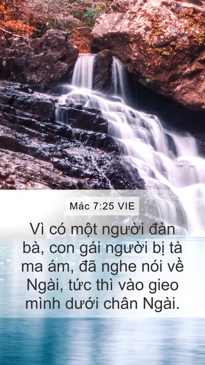 Mác 7:25 VIE Bible Verse Image