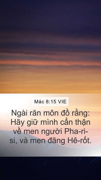 Mác 8:15 VIE Bible Verse Image