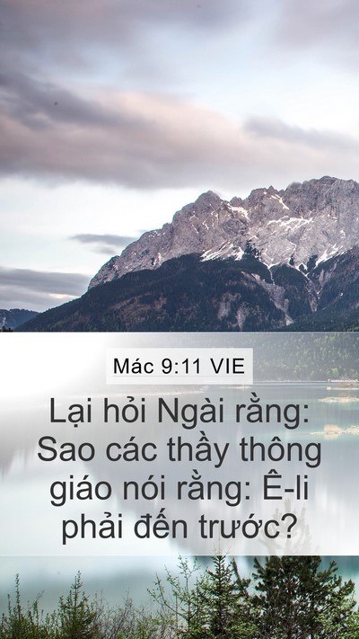 Mác 9:11 VIE Bible Verse Image
