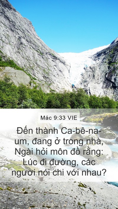 Mác 9:33 VIE Bible Verse Image